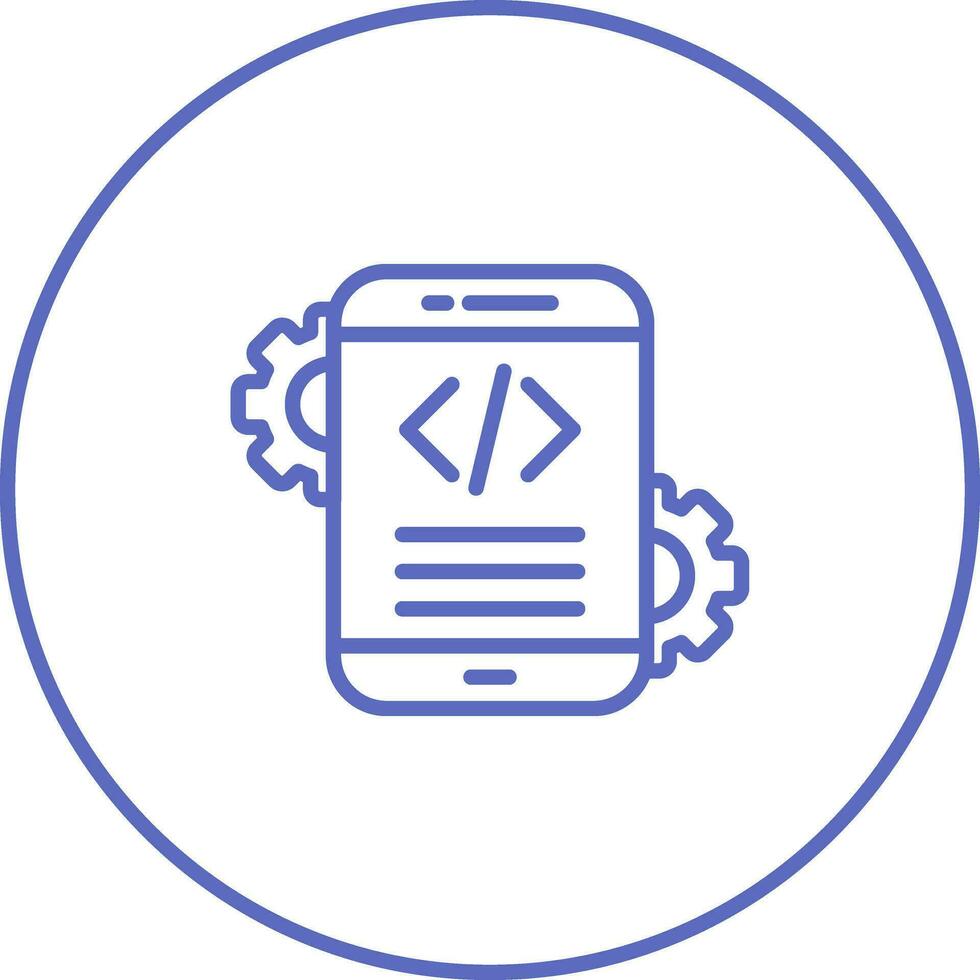 Mobile App Development Vector Icon