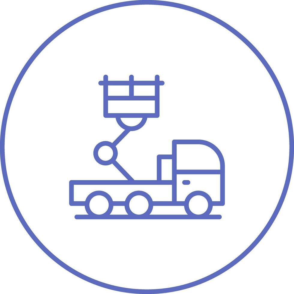 Ladder Truck Vector Icon