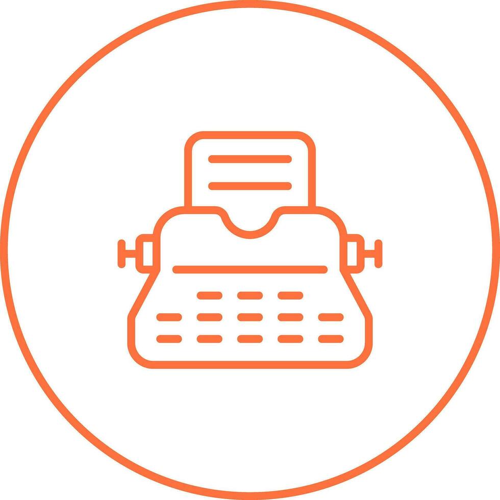 Typewriter Vector Icon