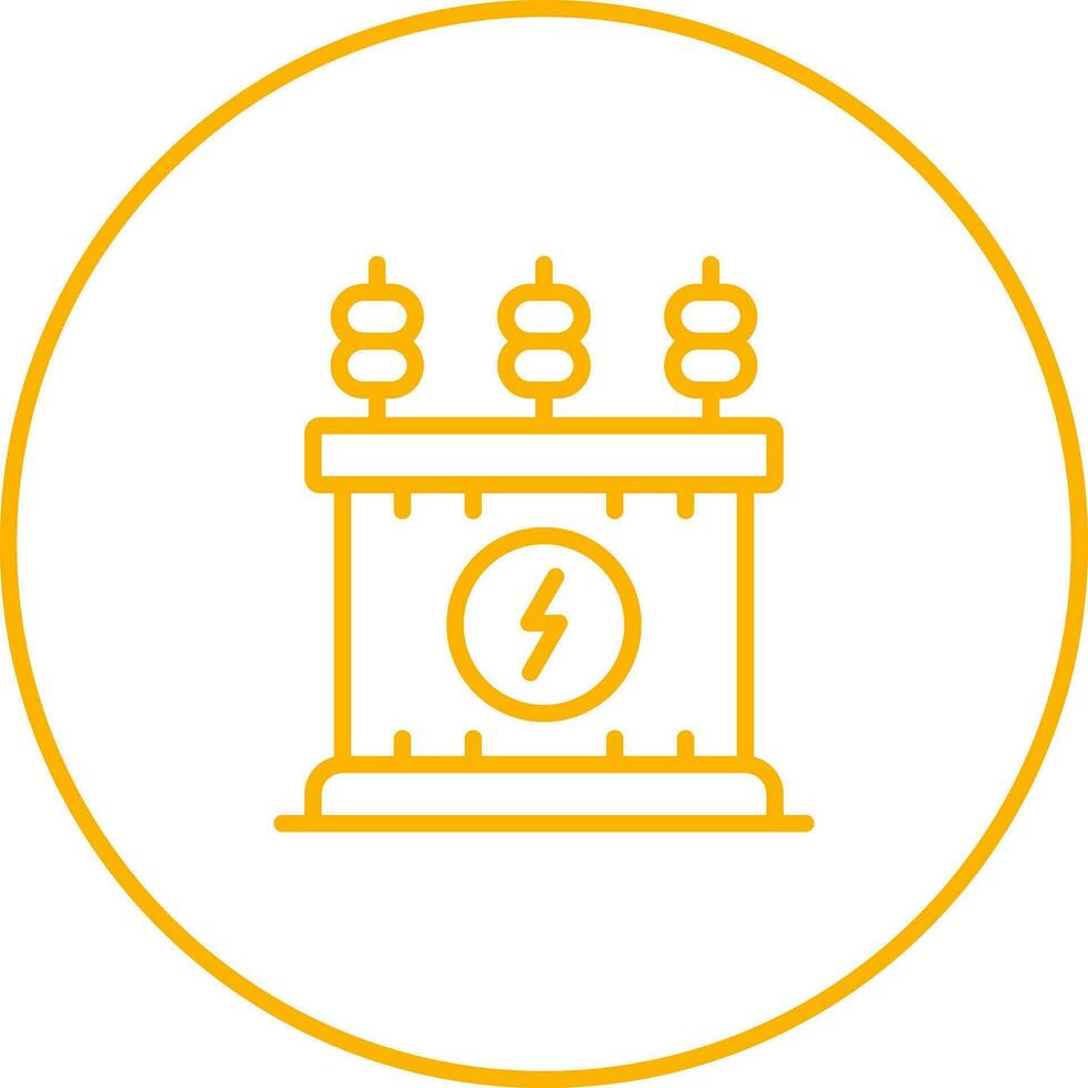 Power Transformer Vector Icon
