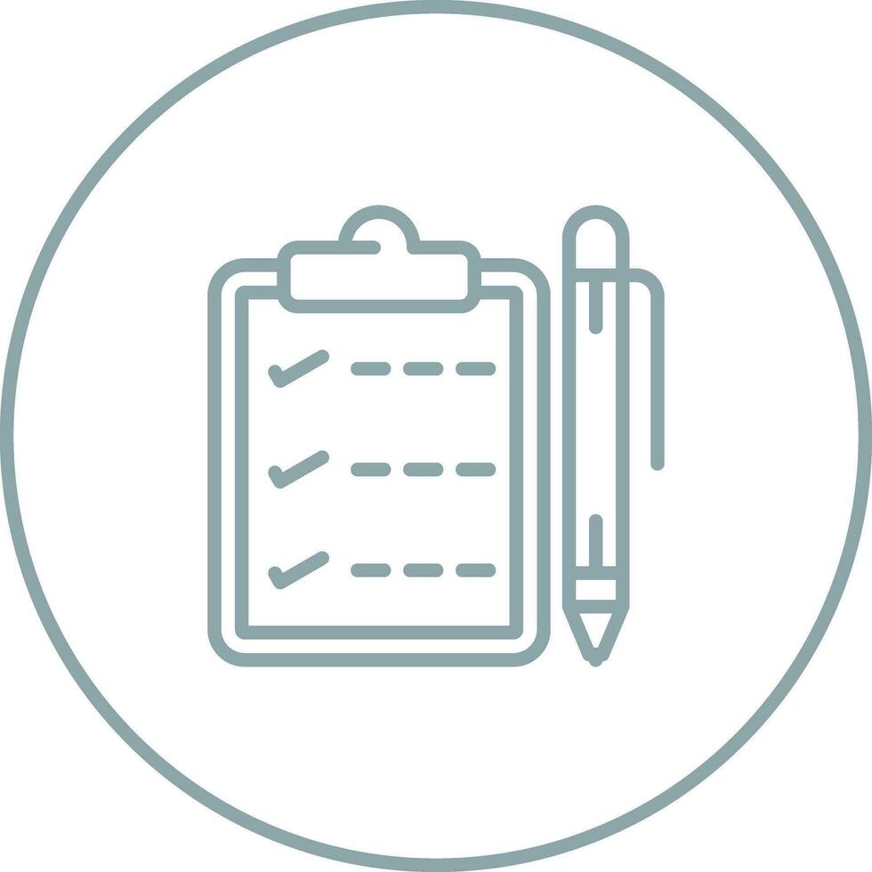 Notepad with pen Vector Icon