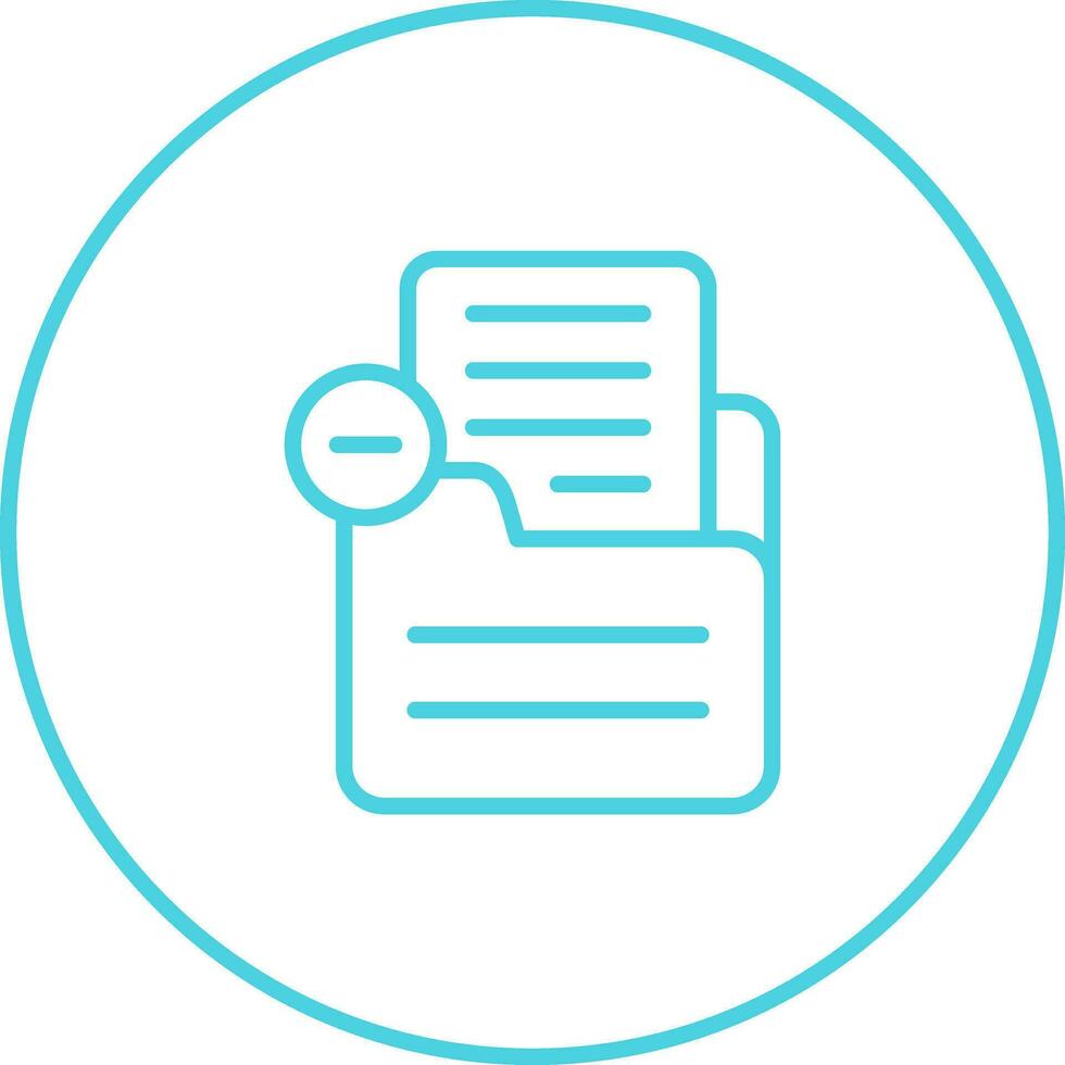Document Remove Vector Icon
