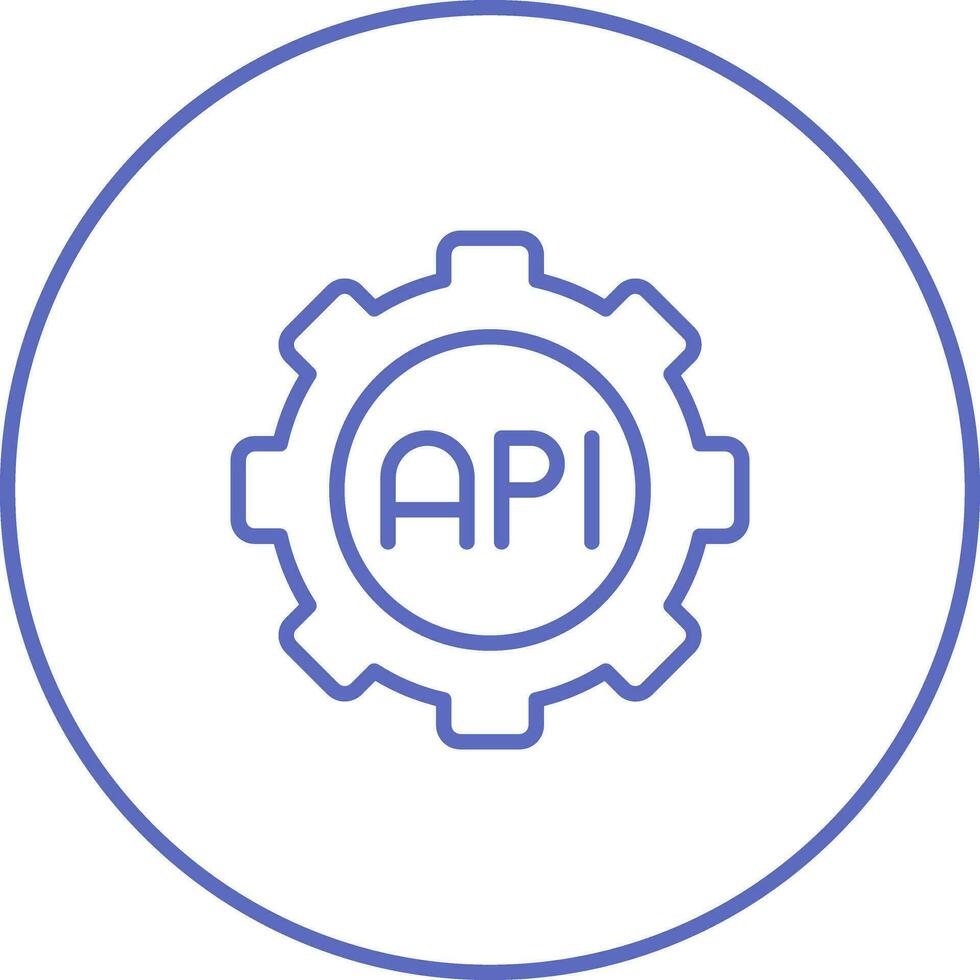 icono de vector de api