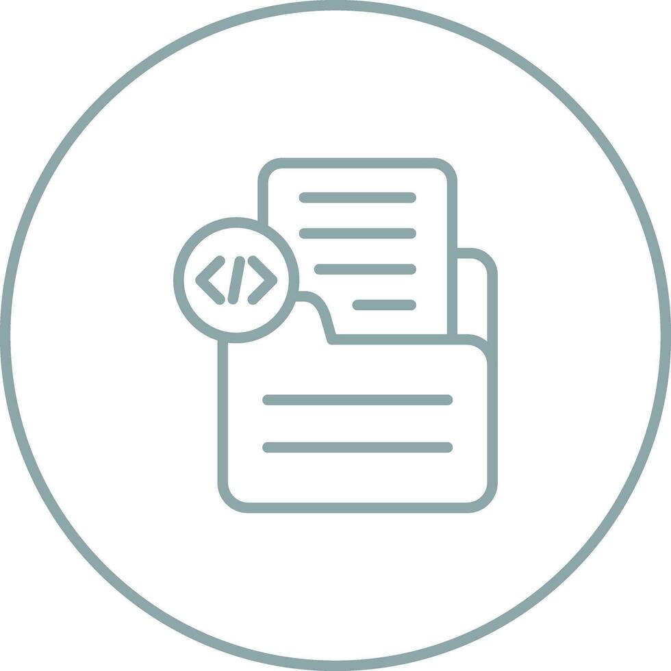 Document Insert Code Vector Icon