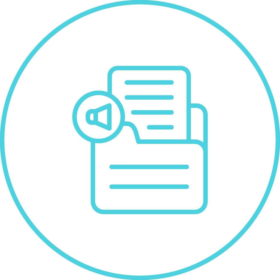 Document Insert Audio Vector Icon