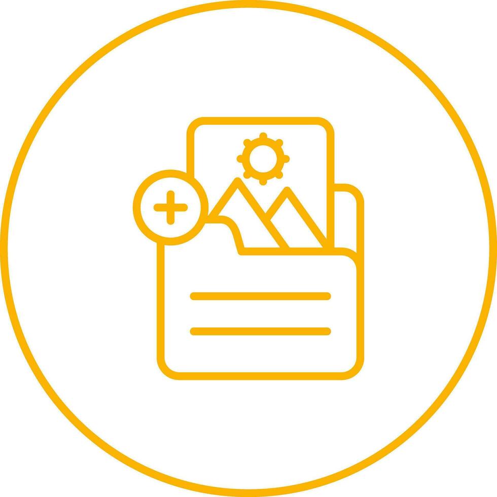 Document Insert Image Vector Icon
