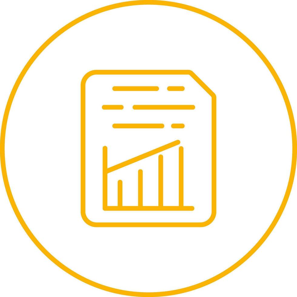Document Insert Graph Vector Icon