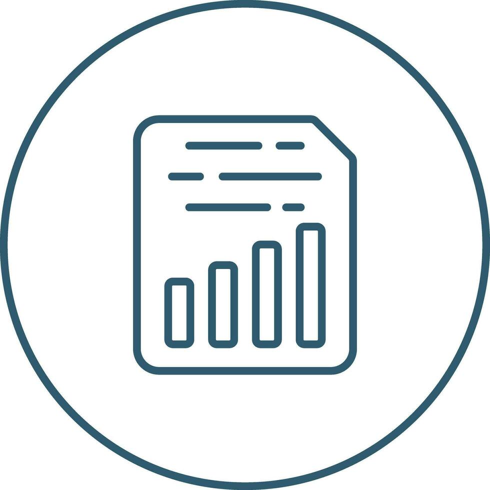 Document Insert Chart Vector Icon