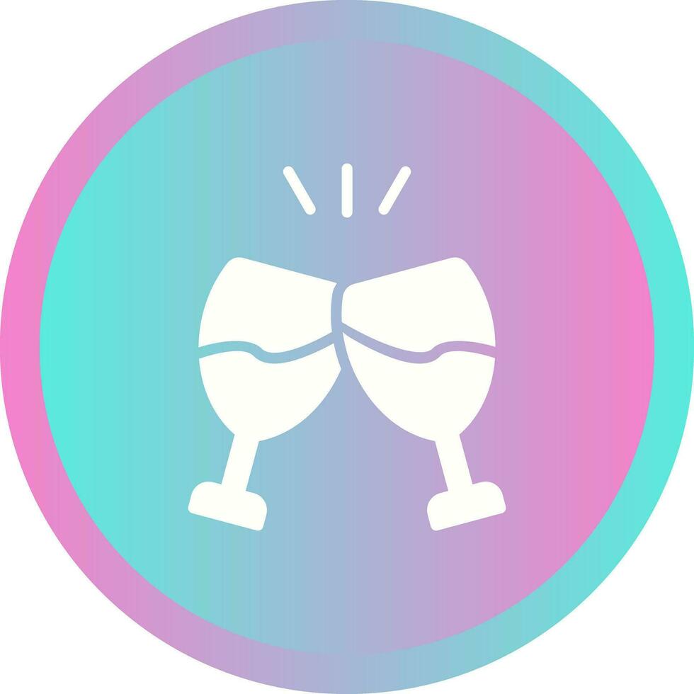 Champagne toast Vector Icon