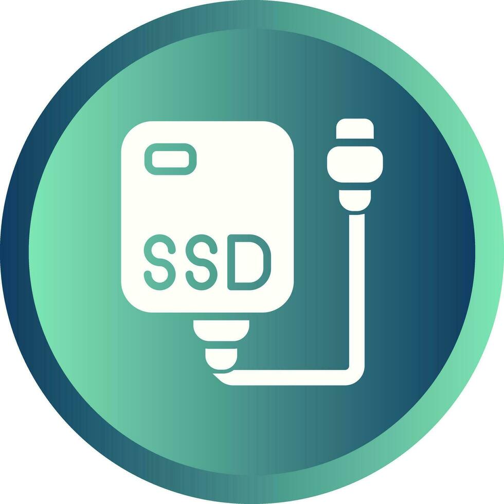 externo ssd vector icono