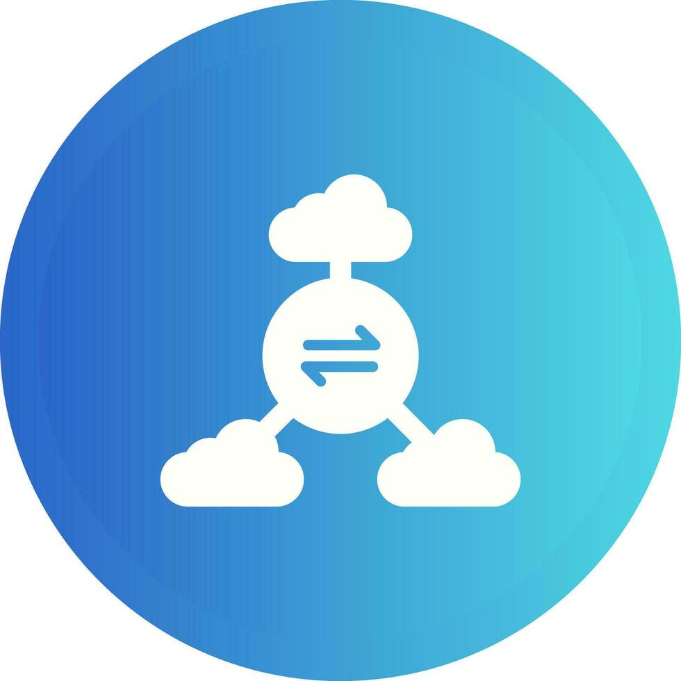 Multi-Cloud Vector Icon
