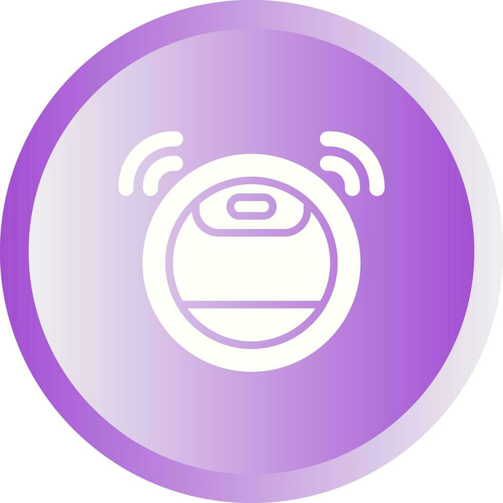 Robot Vacuum Cleaner Vector Icon