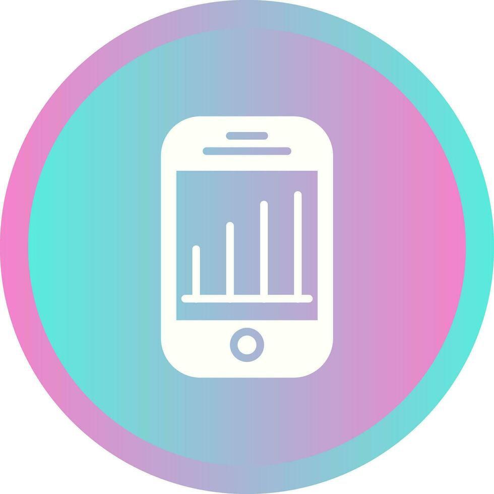 Mobile Analytics Vector Icon