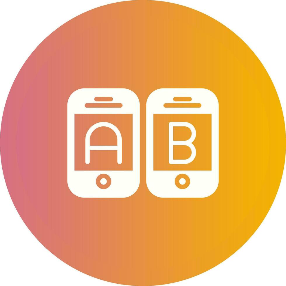 A B Testing Vector Icon