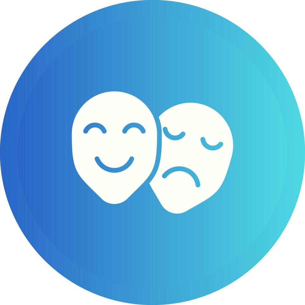 Theatre masks Vector Icon