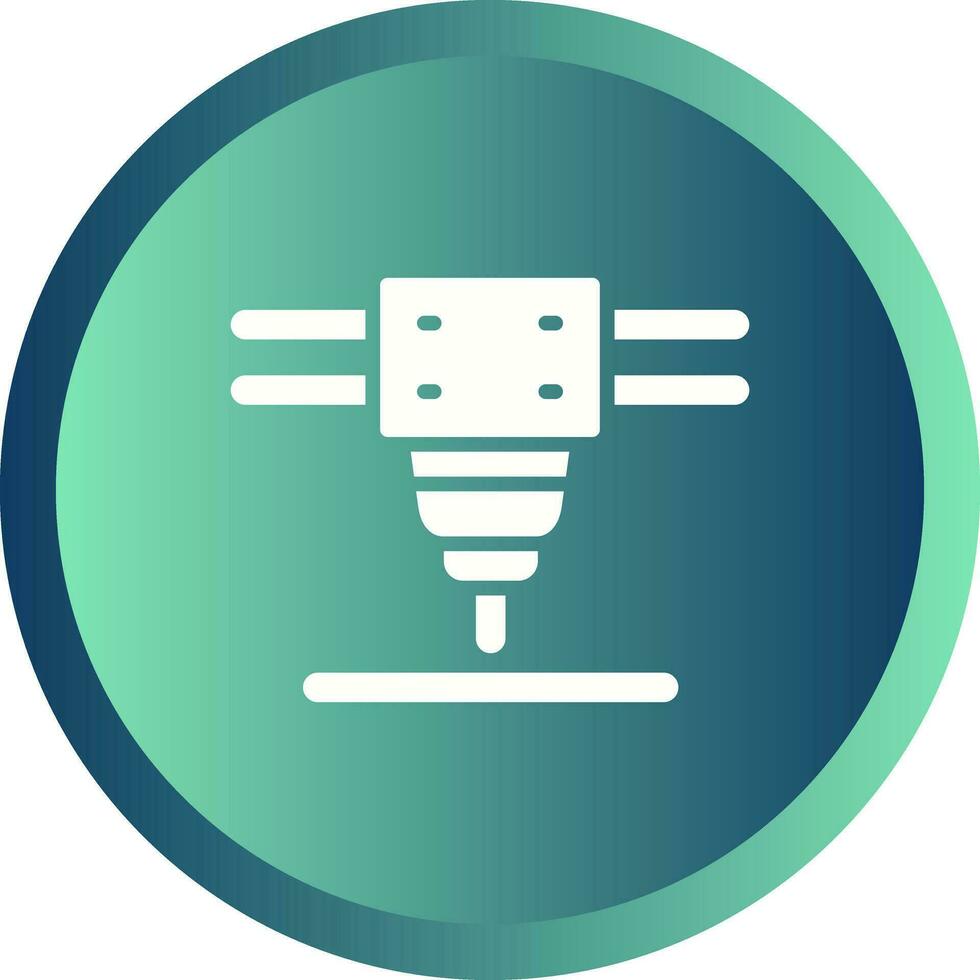 Laser Cutting Machine Vector Icon