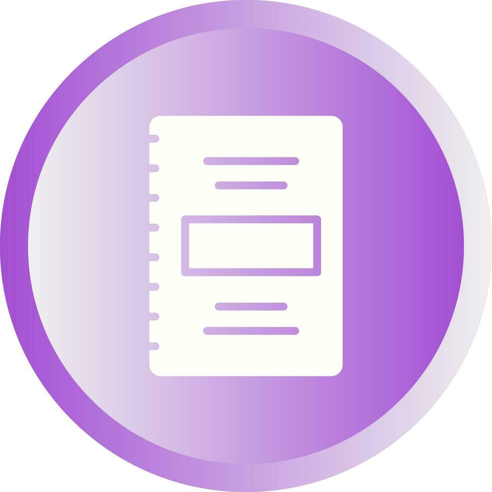 Notebook Vector Icon
