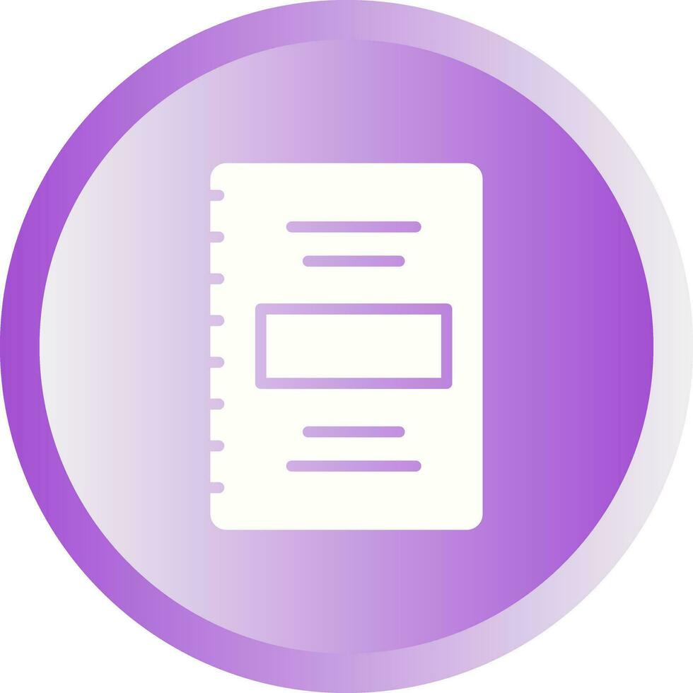 Notebook Vector Icon