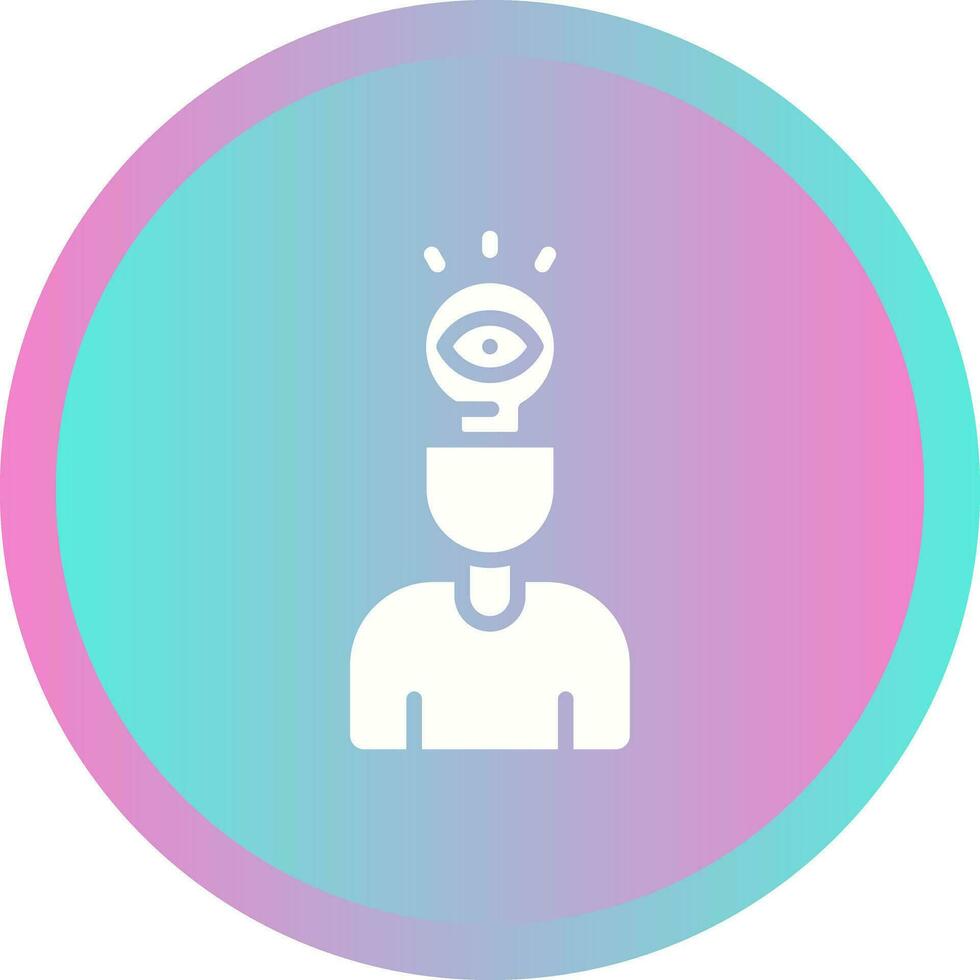 Visual Thinking Vector Icon