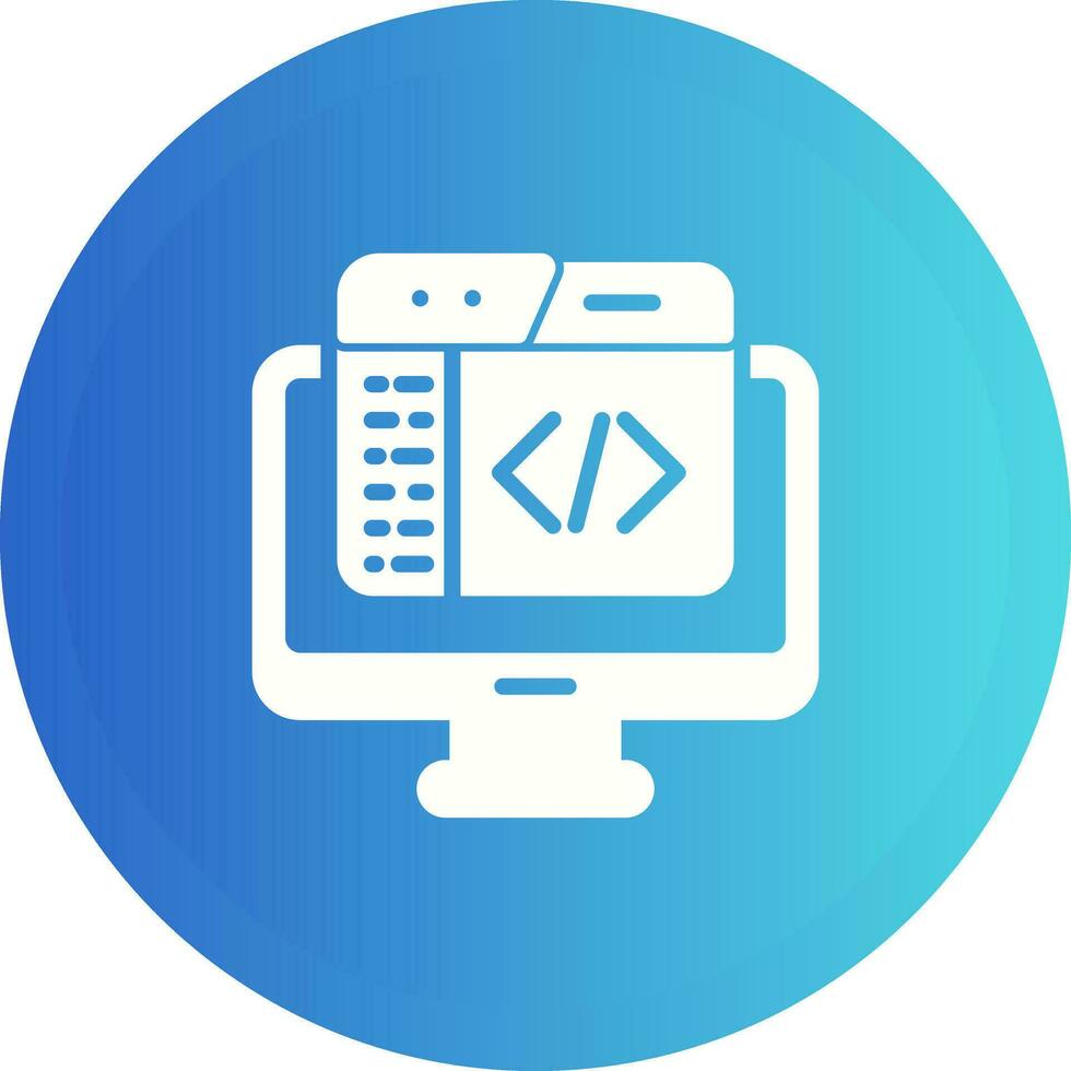 código editor vector icono
