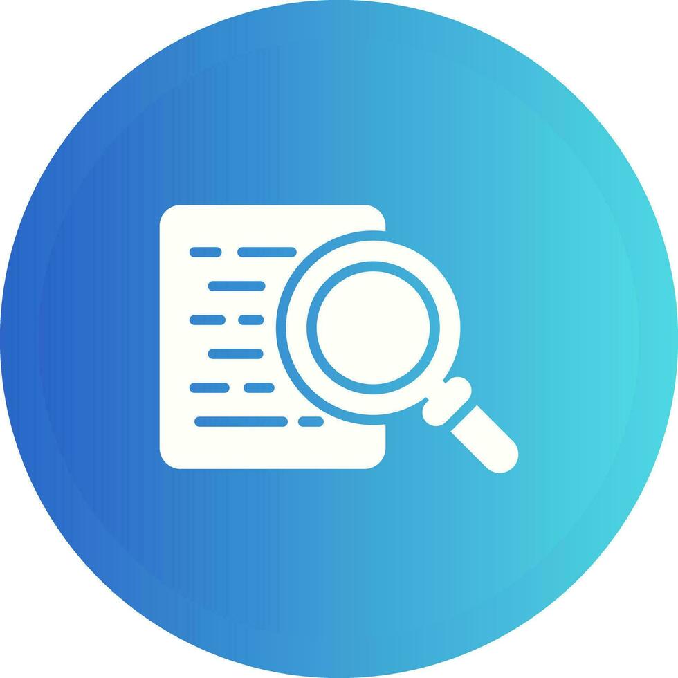 Document Search Vector Icon