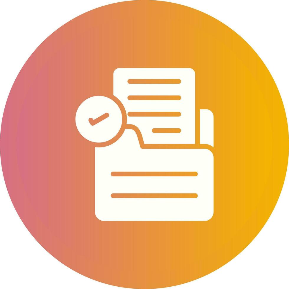 Document Check Vector Icon