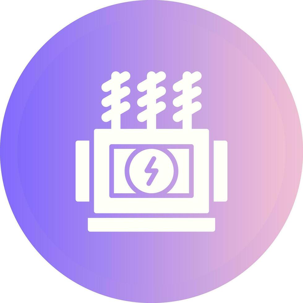 Power Transformer Vector Icon
