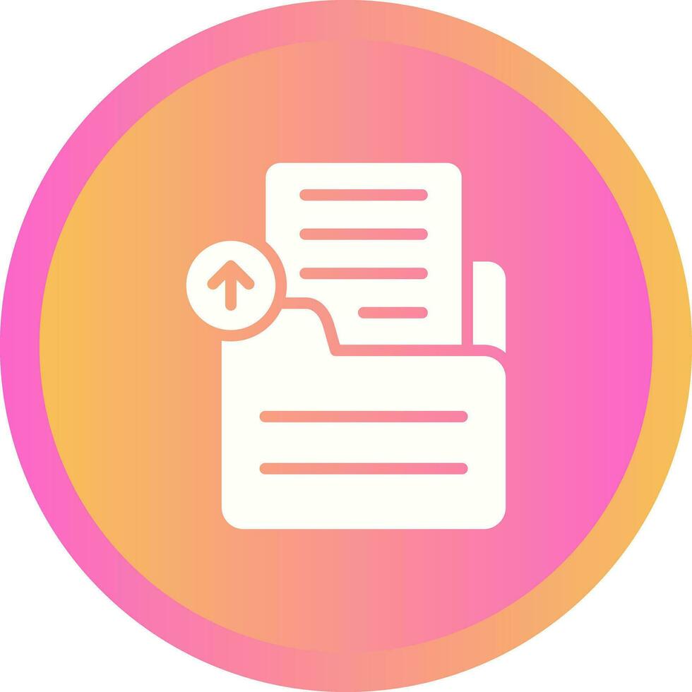 Document Upload Vector Icon