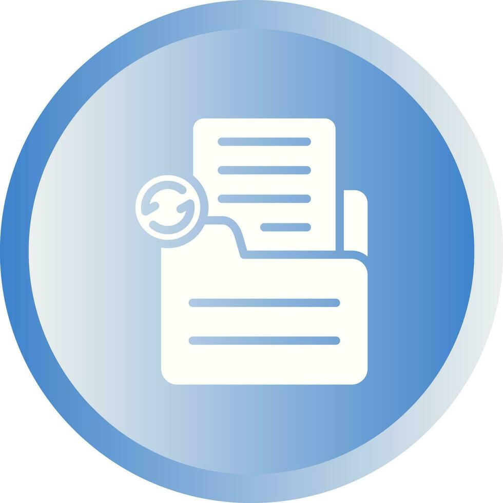 Document Sync Vector Icon
