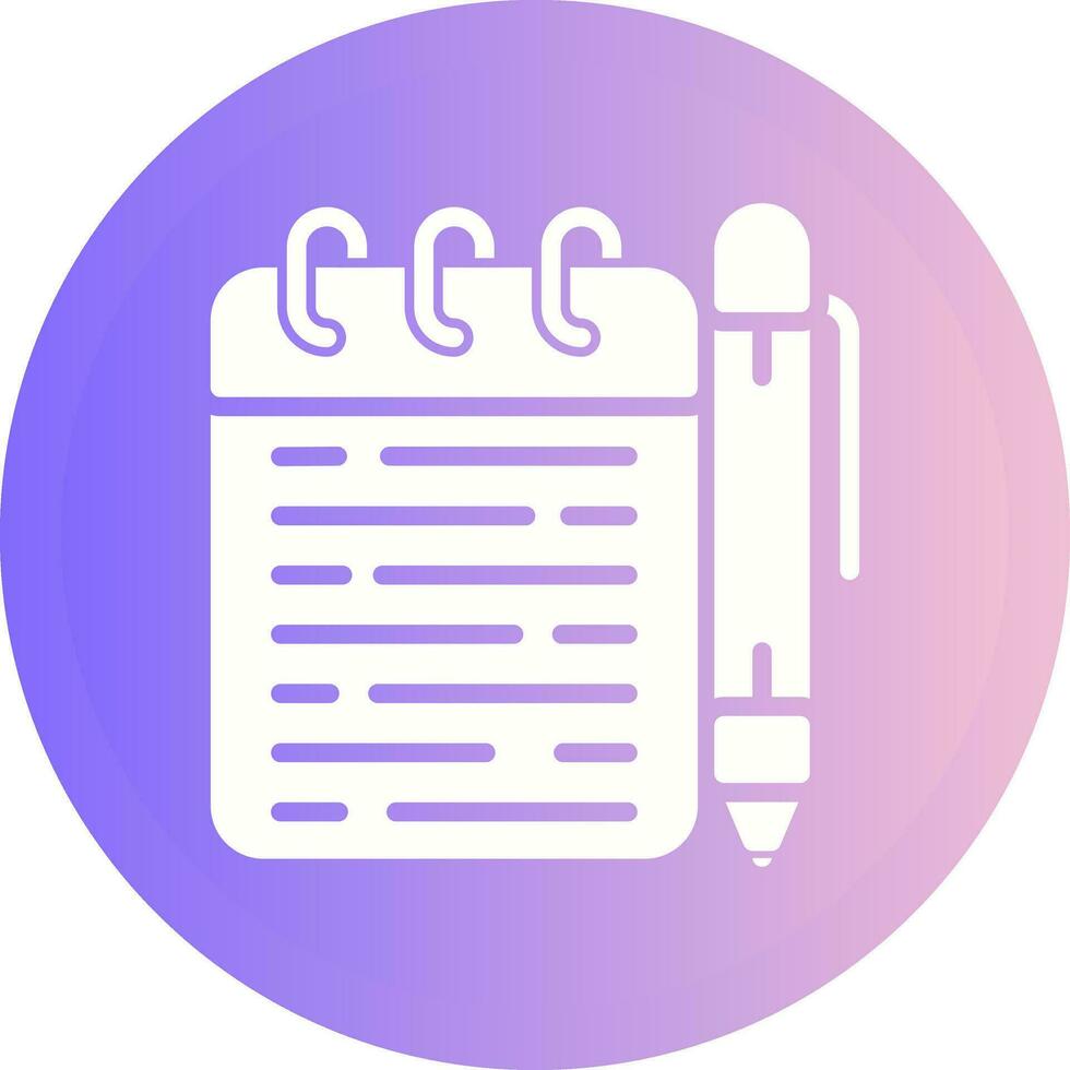 Memo pad Vector Icon