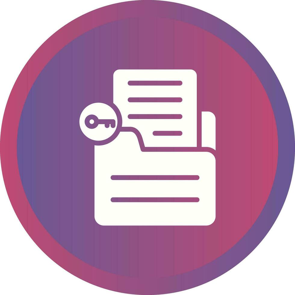 Document Unlock Vector Icon