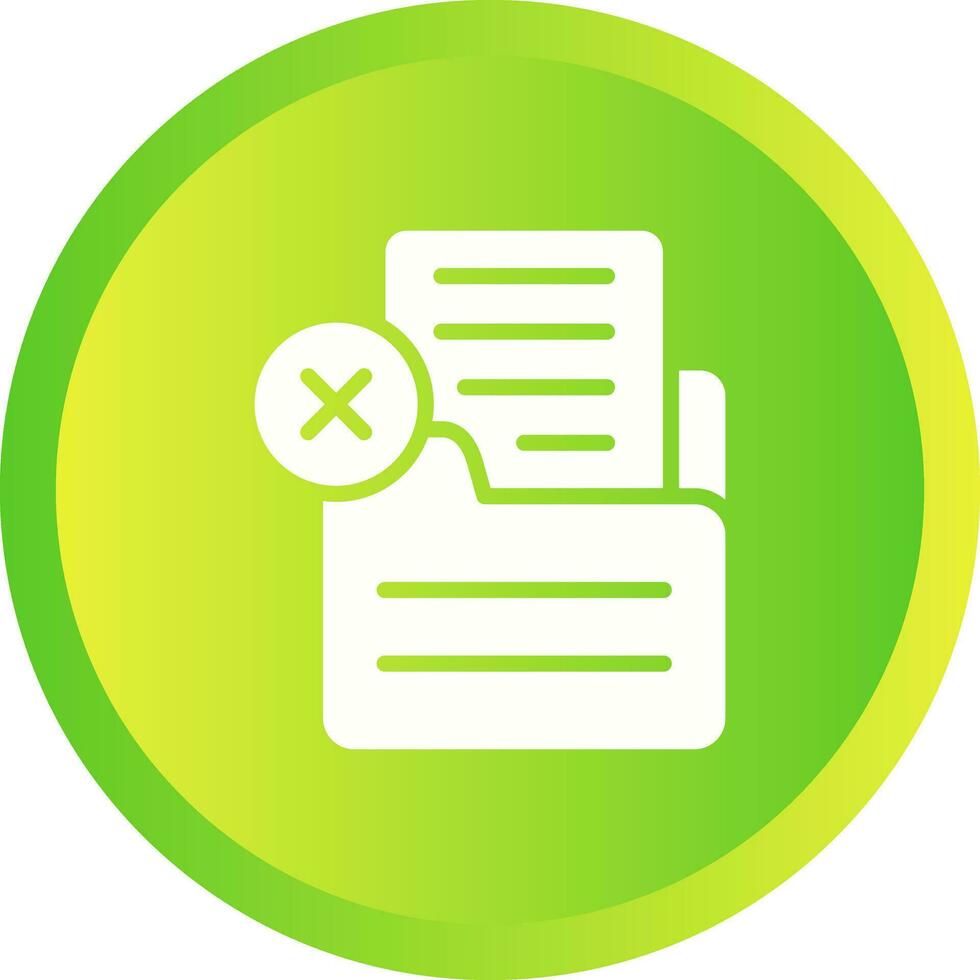 Document Rejected Vector Icon