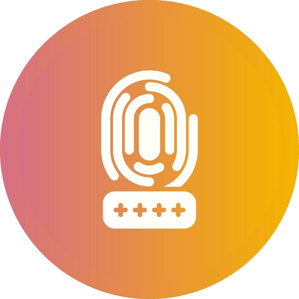 biometría vector icono