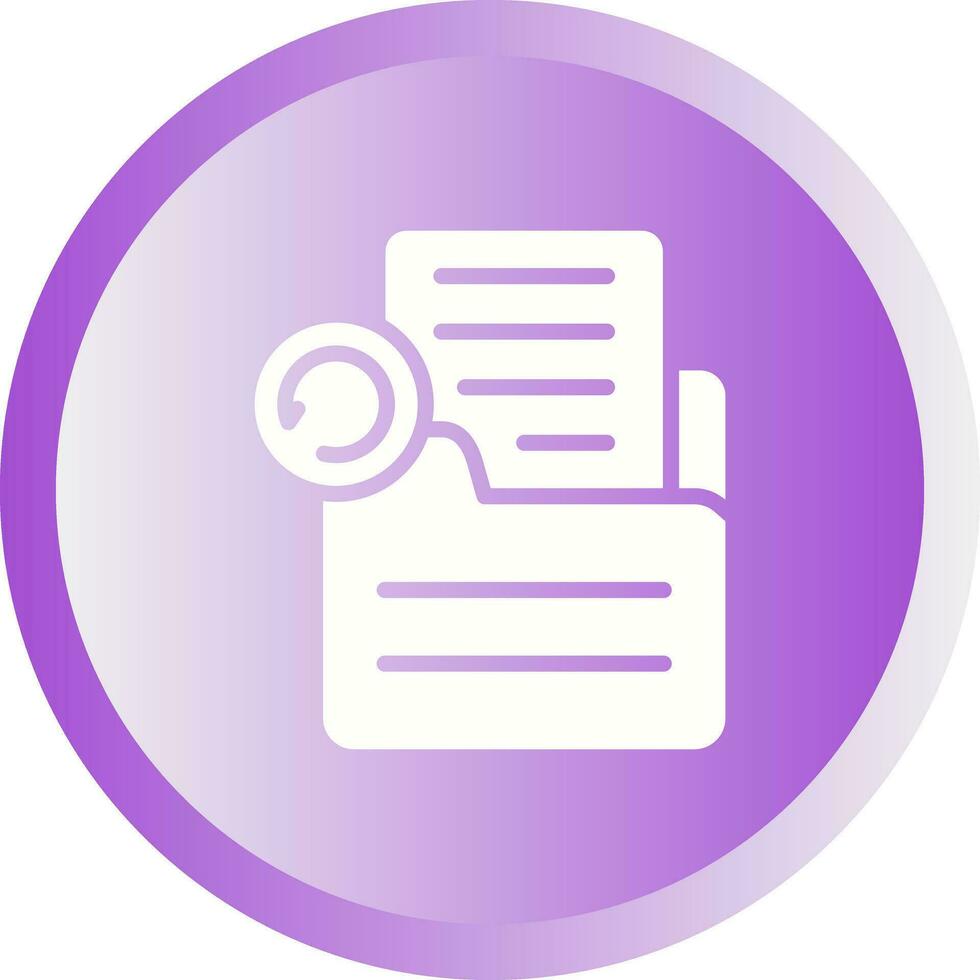Document Undo Vector Icon