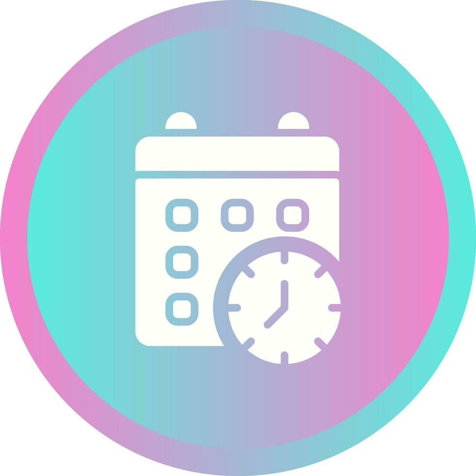 Calender Clock Vector Icon