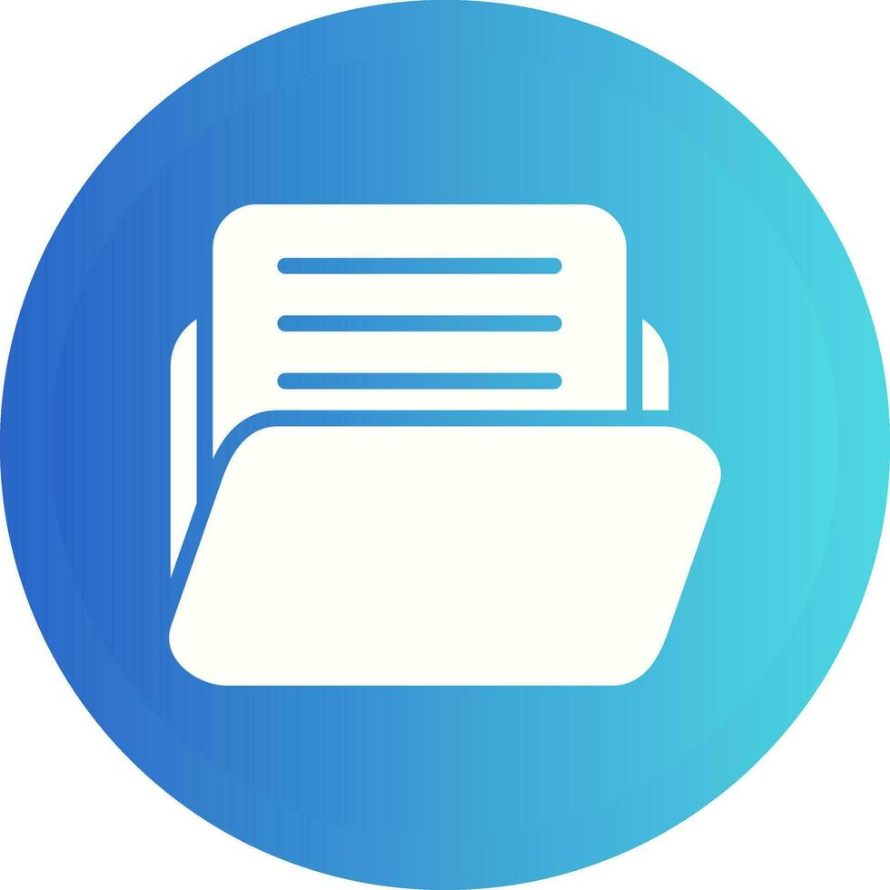 Document with folder Vector Icon
