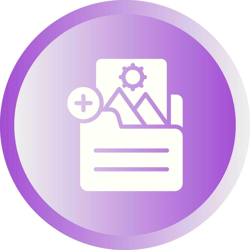 Document Insert Image Vector Icon