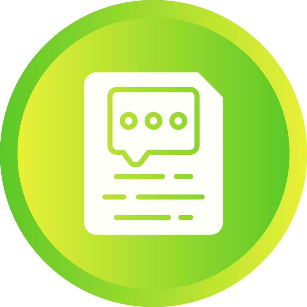 Document Insert Comment Vector Icon