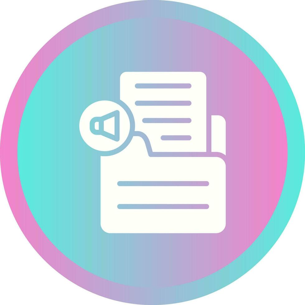 Document Insert Audio Vector Icon