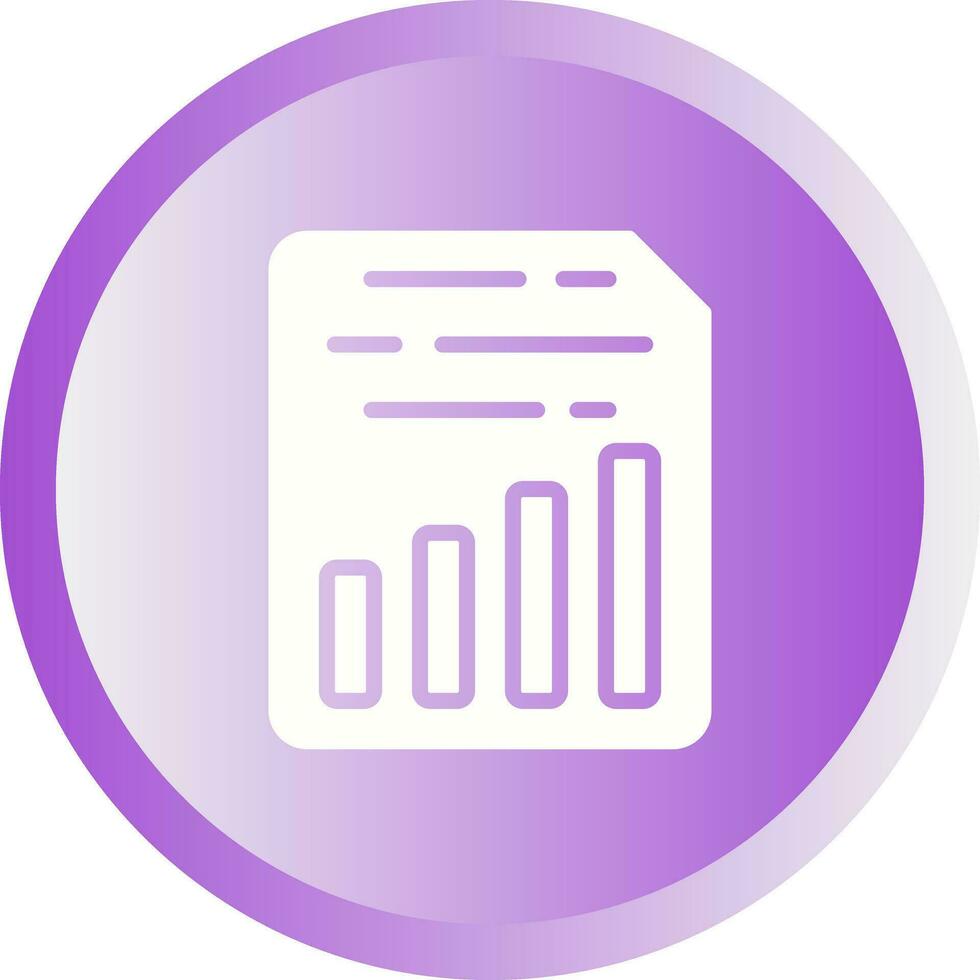 Document Insert Chart Vector Icon