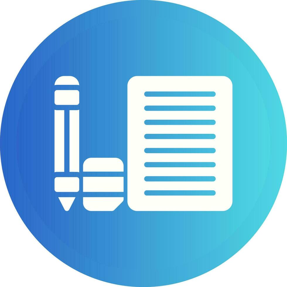 Eraser with paper and penc Vector Icon