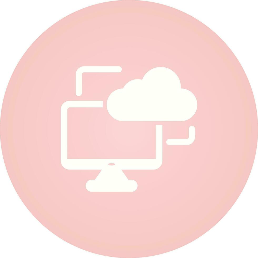 Cloud Monitoring Vector Icon