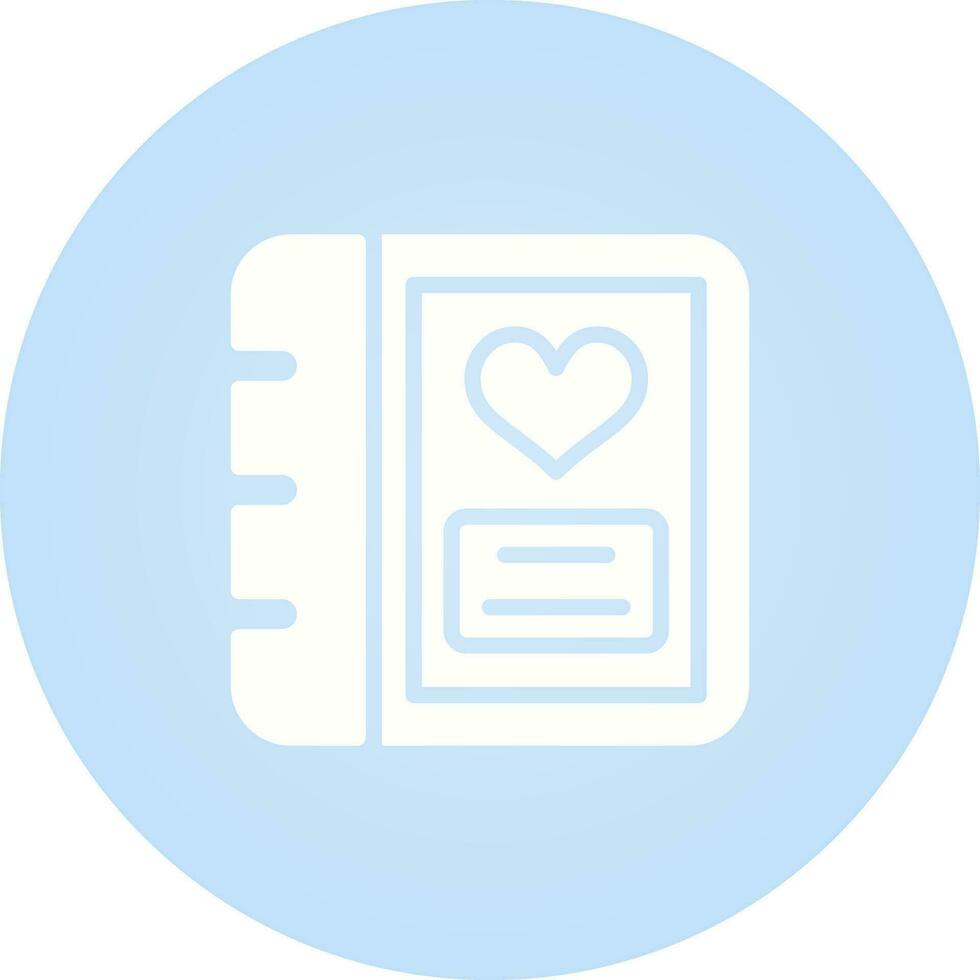Romantic photo album Vector Icon