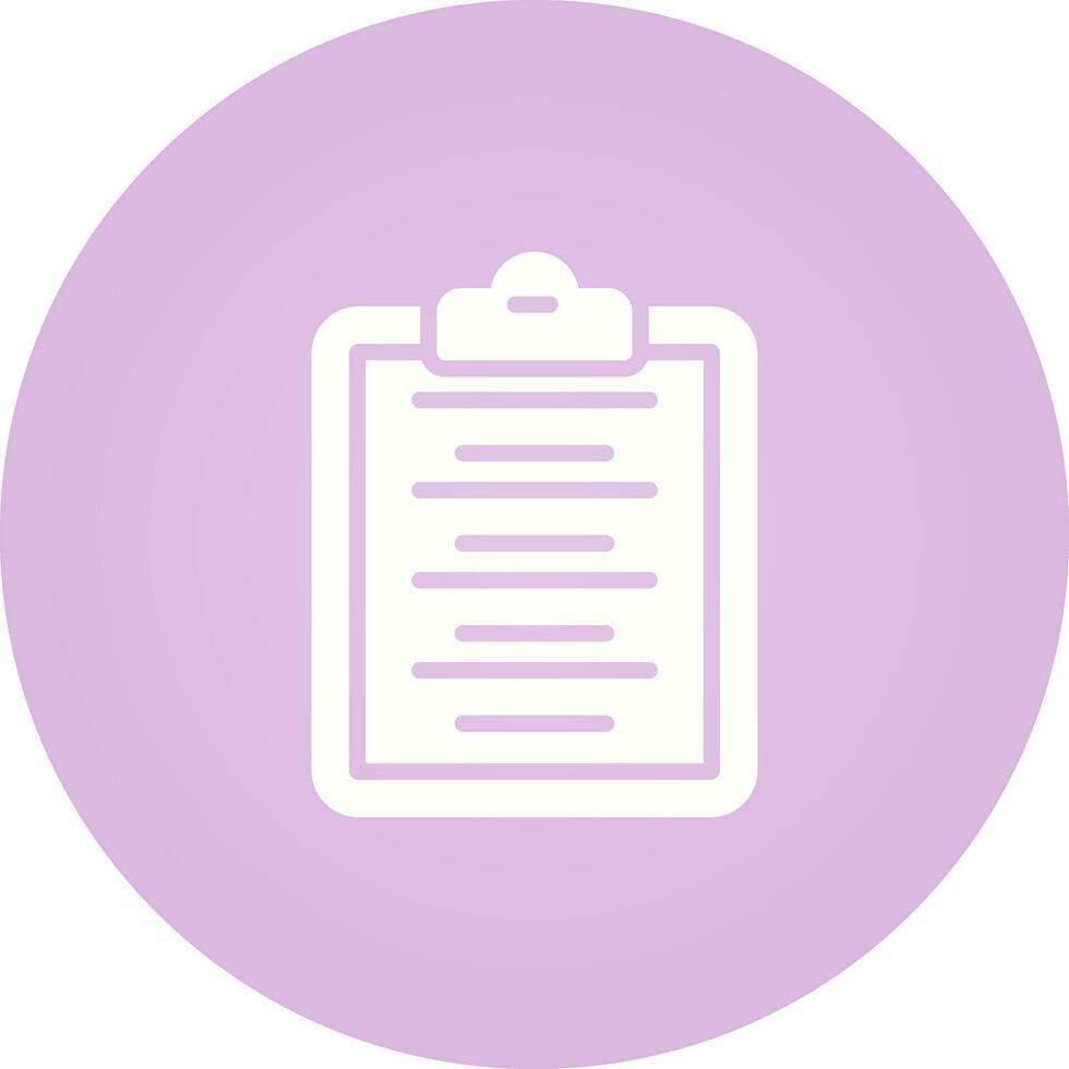 Writing Pad Vector Icon