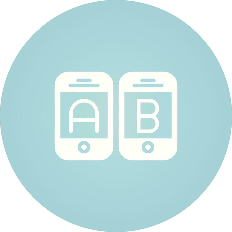 A B Testing Vector Icon