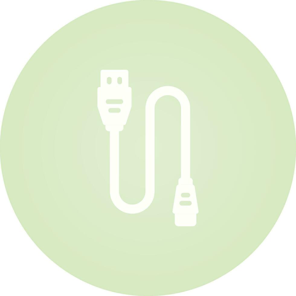 Printer Cable Vector Icon