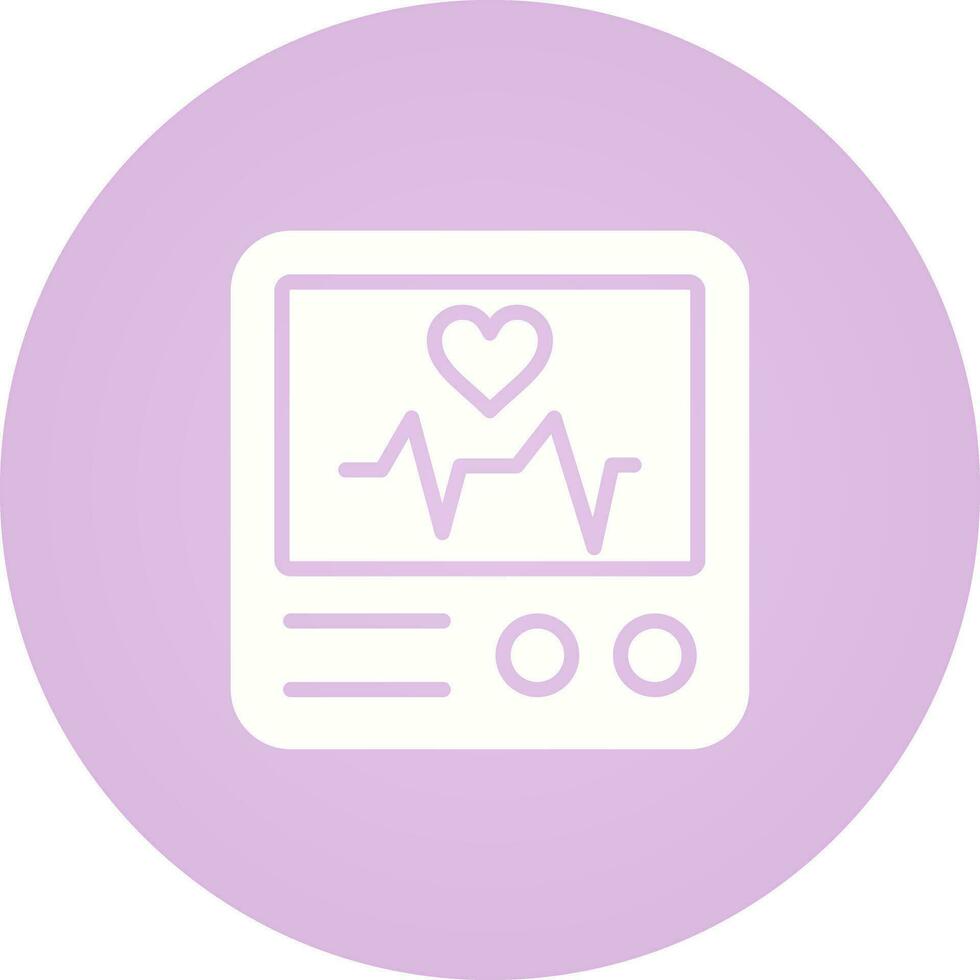 Heart Rate Monitor Vector Icon