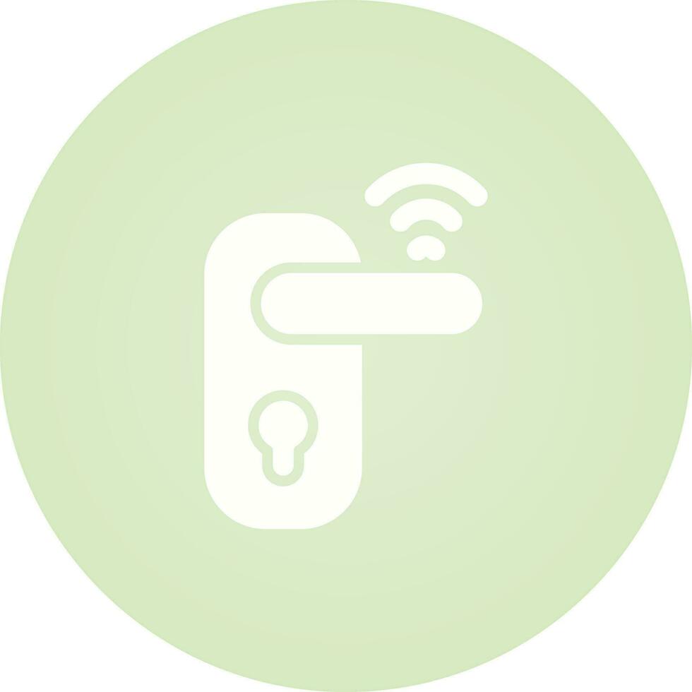 Smart Door Lock Vector Icon