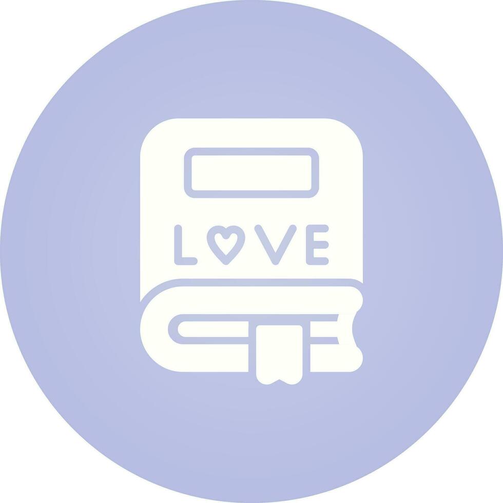 Romantic Bookmark Vector Icon