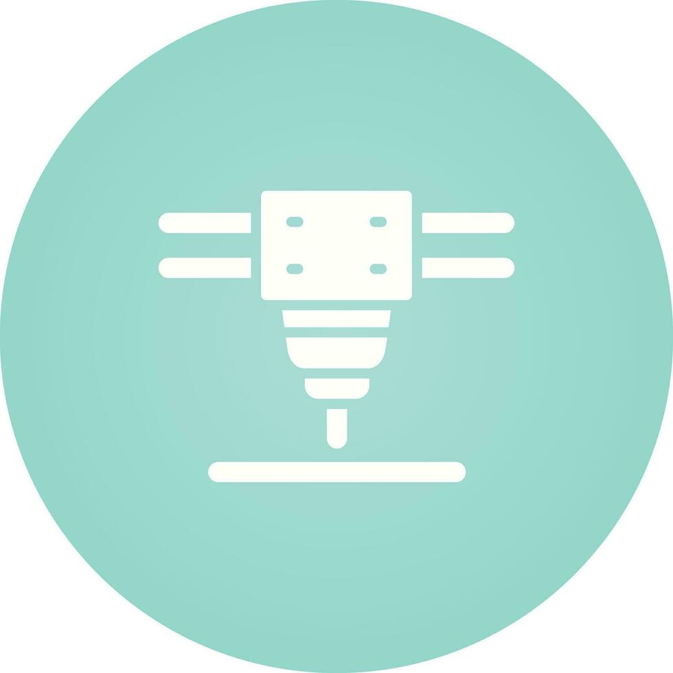Laser Cutting Machine Vector Icon